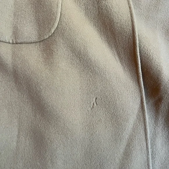 Petite Studio Classic 100% Wool Tan Overcoat - Picture 5 of 5